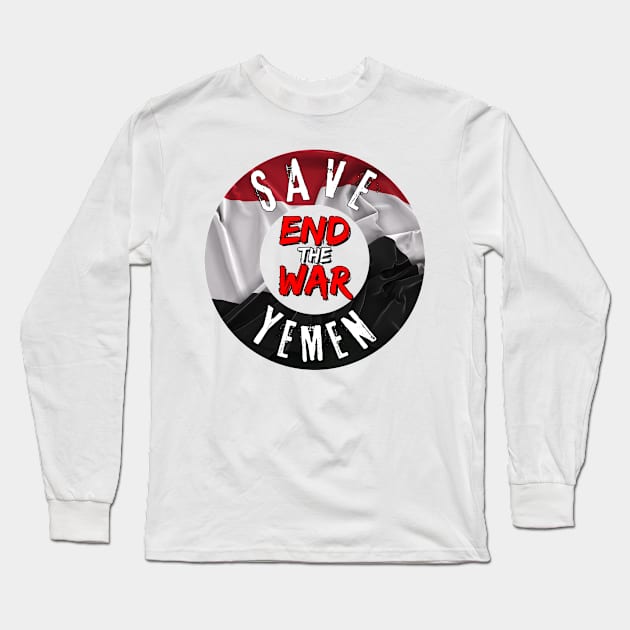 Save Yemen, End the War - Yemen flag colors Long Sleeve T-Shirt by Try It